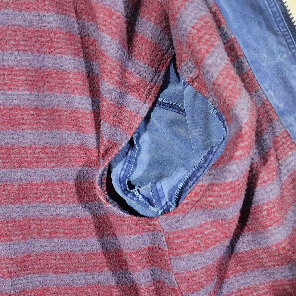 VTG Nike ACG Blue Ripstop Workwear Jacket Men L Fleece Blanket Lined Zip Up 90s - Picture 14 of 16